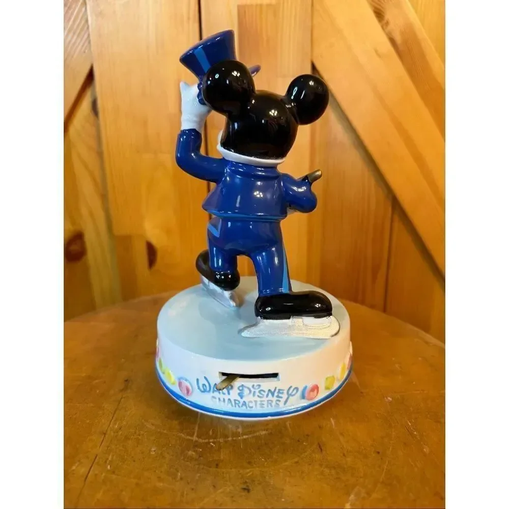 Vtg DISNEY SCHMID MUSIC Mickey Mouse SKATING SKATER Tuxedo Top Hat Stick Cane (6
